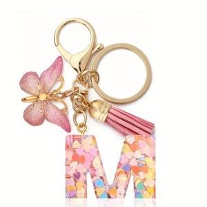 Initial Letter Keychain Pendant Resin Letter Keychain Purse Accessories